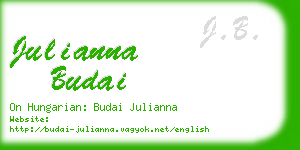 julianna budai business card